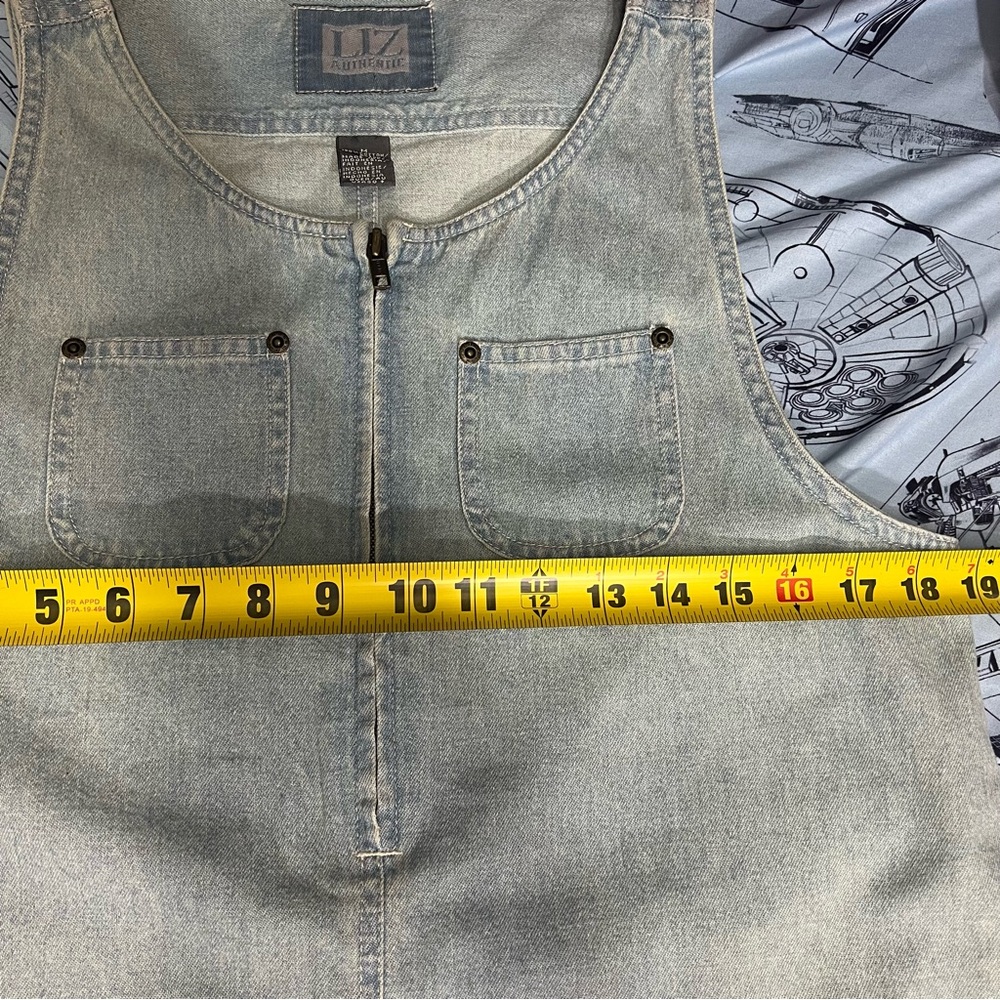 Liz Claiborne Denim Zip-Front Dress - Picture 9 of 9